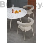 Kép 2/8 - ARAMIS asztal, kerek, szín: fehér