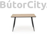 Kép 2/8 - BERTO asztal, téglalap alakú, szín: természetes tölgy/fekete (120*80)