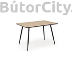 Kép 3/8 - BERTO asztal, téglalap alakú, szín: természetes tölgy/fekete (120*80)