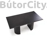 Kép 4/13 - BOLERO bővíthető étkezőasztal, téglalap alakú, szín: fekete/fekete (160-250*90)