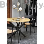 Kép 4/10 - EDGAR asztal, kerek, szín: arany tölgy/fekete