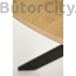 Kép 9/10 - EDGAR asztal, kerek, szín: arany tölgy/fekete