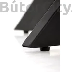 Kép 7/10 - EDGAR asztal, kerek, 100 cm, dió/fekete