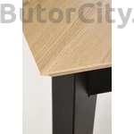 Kép 10/13 - EDMONDO bővíthető étkezőasztal, téglalap alakú, szín: természetes tölgy/fekete (160-240*90)