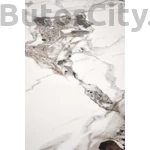 Kép 3/6 - EMILIO 140 asztal, téglalap alakú, szín: fehér márvány/fekete