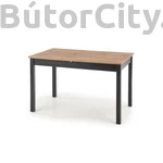 Kép 5/9 - GREG bővíthető étkezőasztal, téglalap alakú, szín: wotan tölgy/fekete (124-168*74)