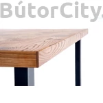 Kép 6/7 - HORUS bővíthető étkezőasztal, téglalap alakú, szín: tölgy/fekete (126-206*80)