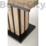 Kép 9/11 - LAMELLO bővíthető étkezőasztal, téglalap alakú, szín: wotan tölgy/fekete (130-180*80)