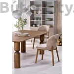 Kép 12/14 - MELTON bővíthető étkezőasztal, téglalap alakú, szín: világos dió (200-300*100)