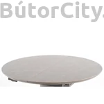 Kép 9/14 - Muscat prémium bővíthető kerek étkezőasztal, szürke márvány, v.szürke-arany láb (120–160 cm)