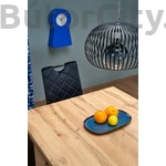 Kép 4/8 - QUBIK bővíthető étkezőasztal, téglalap alakú, szín: artisan tölgy/fekete (80-200*80)