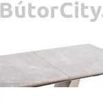 Kép 3/12 - VALENTINO bővíthető étkezőasztal, téglalap alakú, szín: világosszürke/arany (160-220*90)