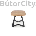 Kép 6/11 - VELDON bővíthető étkezőasztal, téglalap alakú, szín: természetes tölgy/fekete (160-200*90)