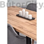 Kép 5/8 - VENOM 160/210 bővíthető étkezőasztal, téglalap alakú, szín: wotan tölgy/fekete