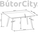 Kép 2/2 - Cordoba étkező szett (1+4)