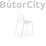 Kép 6/8 - K490 rakásolható kültéri szék, szín: fehér