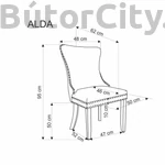 Kép 4/4 - ALDA szék, szín: zöld