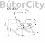 Kép 6/6 - BELMIRO hintafotel, szín: oliva