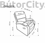 Kép 17/17 - DRAGER relax fotel (többféle szín)