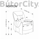 Kép 11/11 - HORTON elektromos relax fotel, emelő funkcióval, szín: bézs