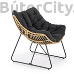 Kép 2/10 - rattan fotel a teraszra