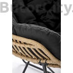 Kép 8/10 - Viola fekete rattan fotel