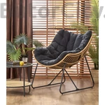 Kép 1/10 - Whisper fotel (rattan-fekete)