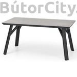 Kép 1/3 - Halifax étkezőasztal, beton mintázat, fekete lábakkal (160 cm)