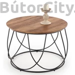 Kép 1/6 - Nubira dohányzóasztal, dió-fekete színben