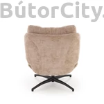 Kép 10/12 - PESTO fotel puffal, hinta funkcióval, szín: bézs
