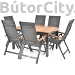 Kép 1/3 - Montana kerti bútorszett (asztal + 6 db szék)