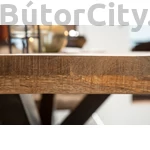 Kép 7/12 - GALAXIE 200 cm mangófa étkezőasztal fém keret részletkép