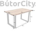 Kép 7/9 - IRON CRAFT 120 cm sheesham asztallap részletkép