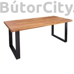 Kép 1/9 - IRON CRAFT 160 cm tömör sheesham étkezőasztal, natúr