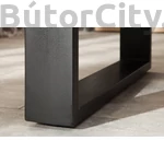 Kép 8/10 - IRON CRAFT 160 cm U-lábú asztal, loft enteriőrben