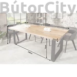 Kép 9/10 - IRON CRAFT 180 cm étkezőasztal hangulatkép