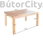 Kép 8/9 - LAGOS 120 cm sheesham asztal étkezőszékekkel