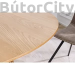 Kép 6/12 - VALHALLA WOOD Ø 120 cm kerek étkezőasztal natúr tölgyfa - láb közeli