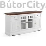 Kép 1/8 - Brigitte széles komód 03 fehér-dió