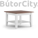 Kép 1/2 - Brigitte dohányzóasztal kicsi fehér-dió