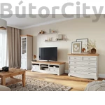 Kép 3/3 - Brigitte dohányzóasztal kicsi fehér-fenyő