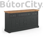 Kép 1/6 - Brigitte komód 04 grafit-fenyő