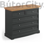 Kép 1/5 - Brigitte komód 05 grafit-fenyő