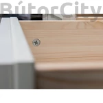 Kép 6/6 - Brigitte vitrines komód 17 fehér-tölgy