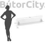 Kép 2/5 - Elegáns fehér polc