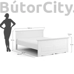 Kép 2/4 - Belluno Elegante ágykeret 140*200 cm-es matrachoz