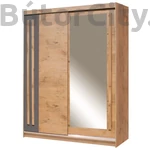 Kép 1/3 - Effect system tükrös gardróbszekrény (EF4-175)