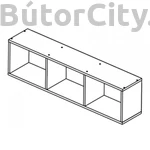 Kép 2/4 - Nepo system fali nyitott szekrény (SFW/120)