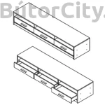 Kép 3/4 - Nepo system TV-állvány (RTV3SN)