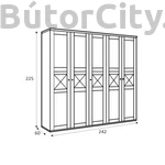 Kép 5/7 - Tina system gardróbszekrény (SZF5D)